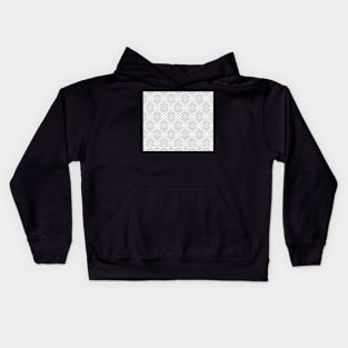 Abstract geometric pattern - gray and white. Kids Hoodie